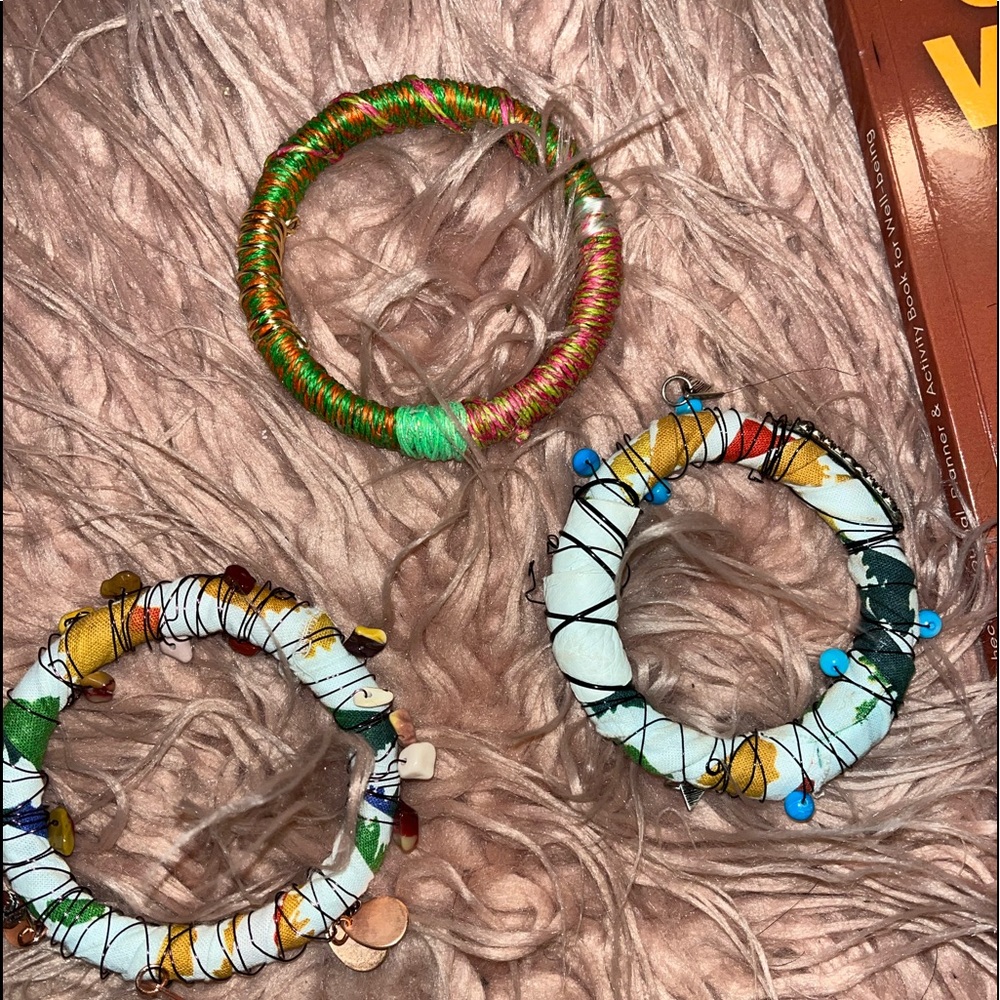 Set of 3 bracelets-#fashion #jewelry
For a  small wrist  #supercute #oneofakind